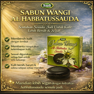 SABUN HABBATUS SAUDA SAADI 97GRM (SAIZ BESAR)