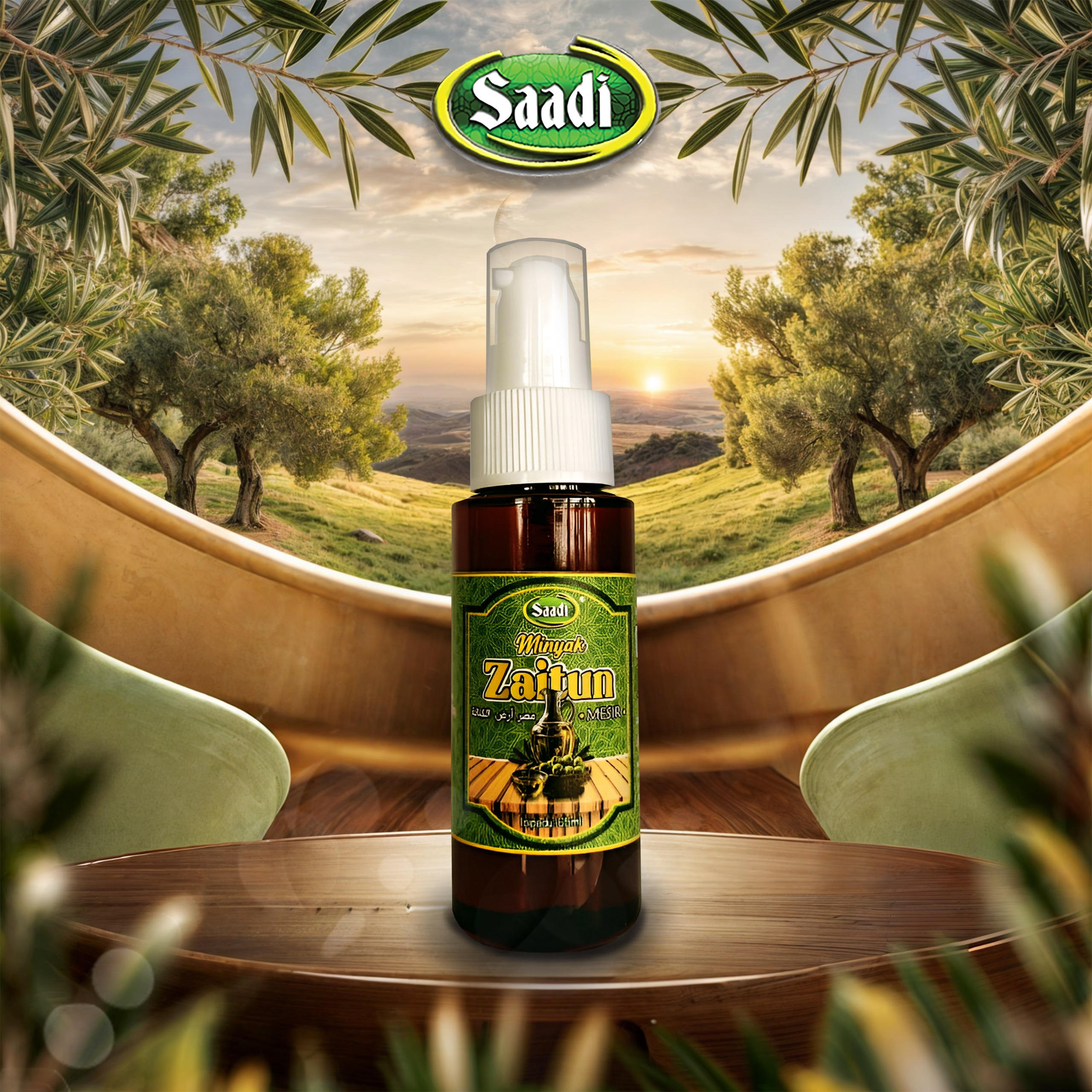 65ml Spray Minyak Zaitun Mesir (Thursina) Extra Virgin Olive Oil